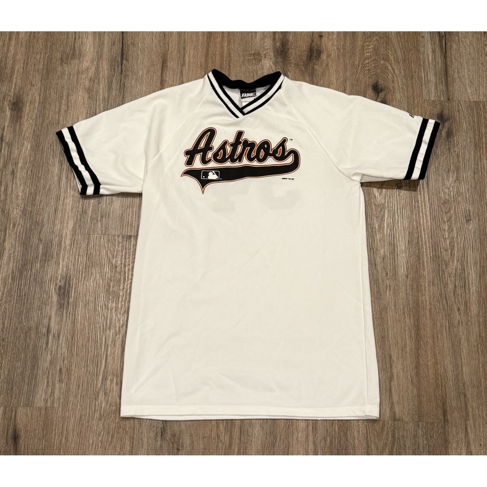 Men's MLB Vintage Houston Astros #34 Nolan Ryan White Baseball Jersey Size Large